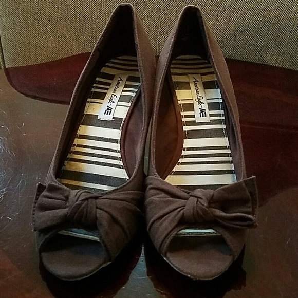 Brown wedge shoes - Picture 4 of 4